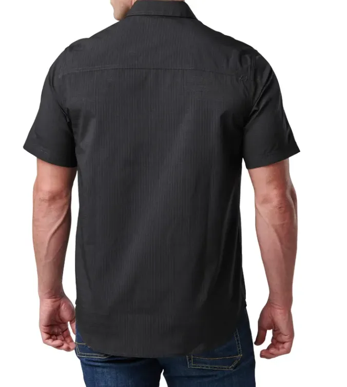 5.11 Tactical Aerial Short Sleeve Shirt | Black, Titan Grey