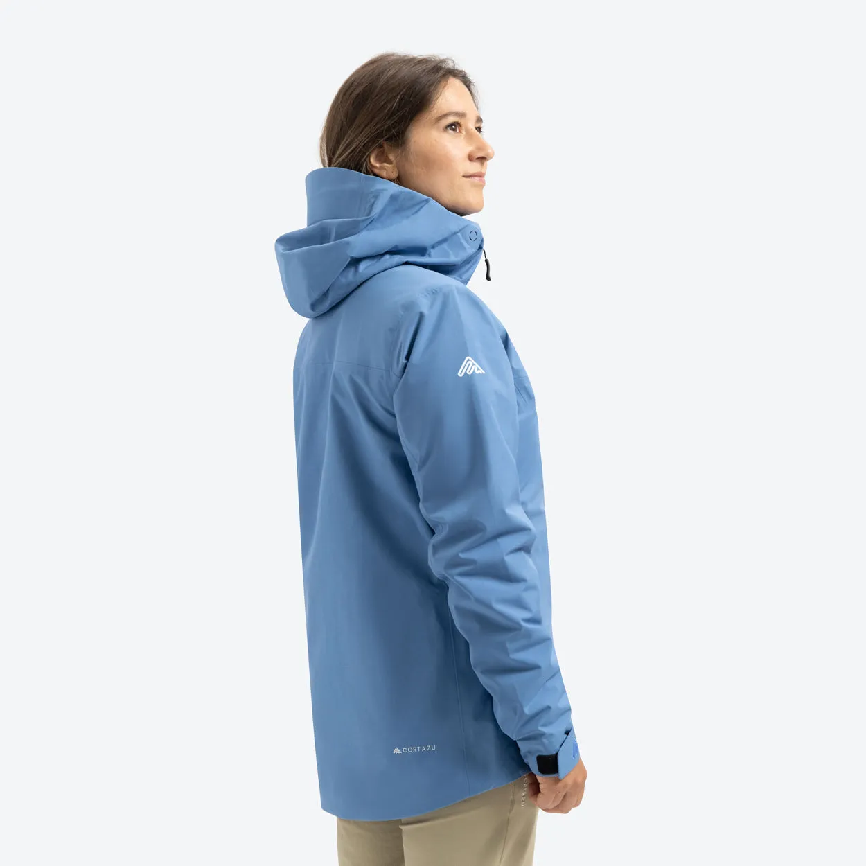 All weather Hardshell Jacket Blue Grey | Women