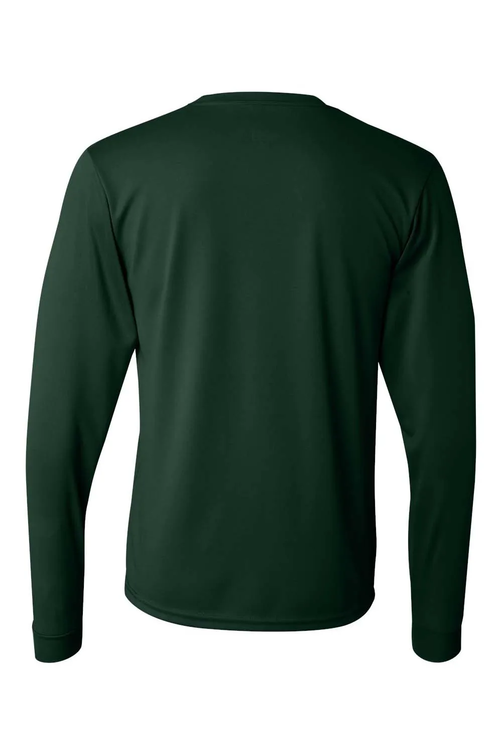 Augusta Sportswear Mens Moisture Wicking Long Sleeve Crewneck T-Shirt - Dark Green