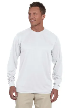 Augusta Sportswear Mens Moisture Wicking Long Sleeve Crewneck T-Shirt - White