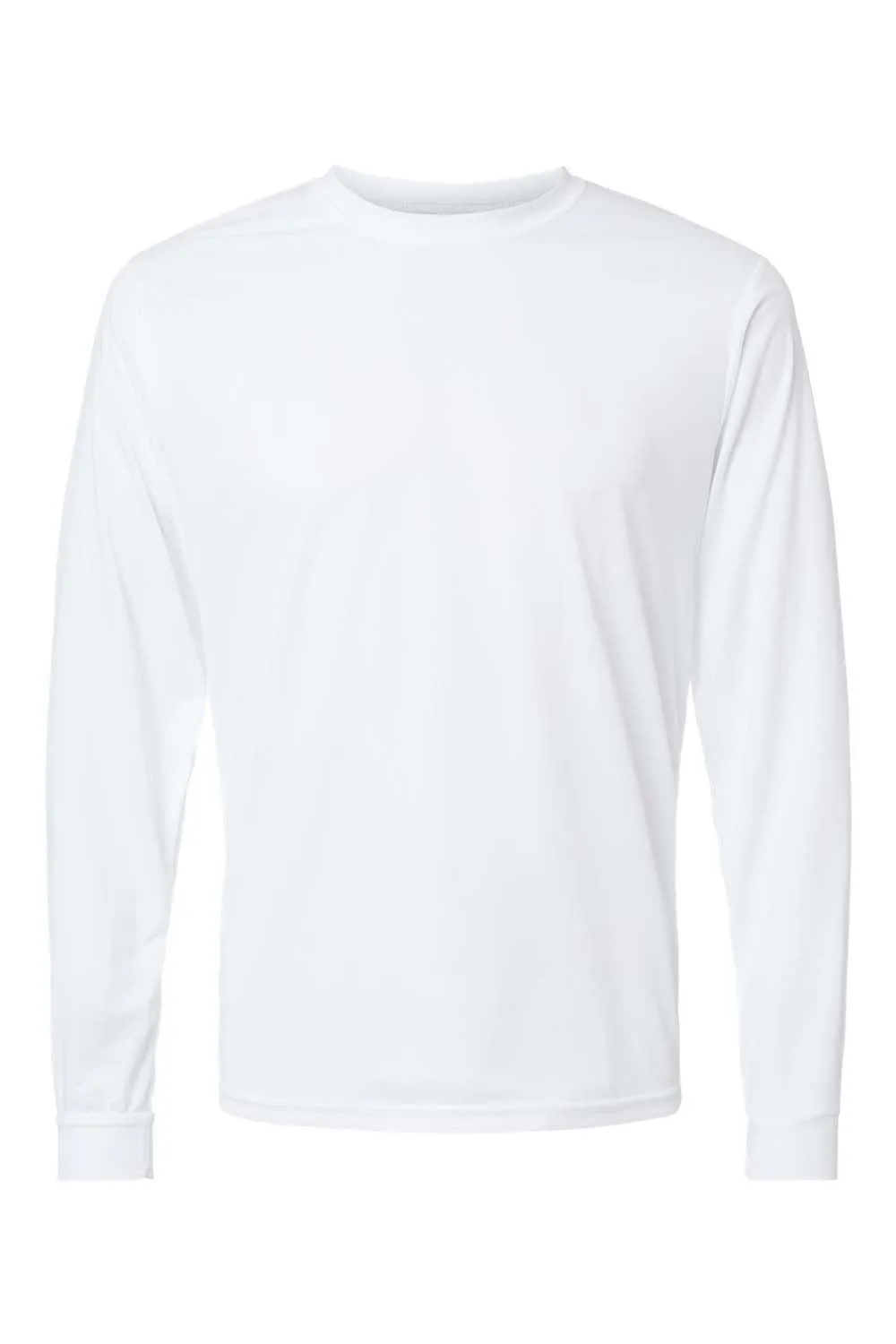 Augusta Sportswear Mens Moisture Wicking Long Sleeve Crewneck T-Shirt - White