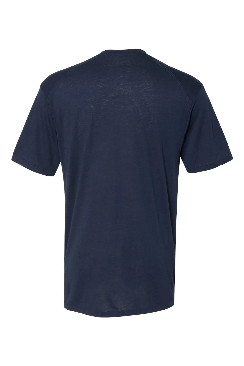 Badger Mens Performance Moisture Wicking Short Sleeve Crewneck T-Shirt - Navy Blue