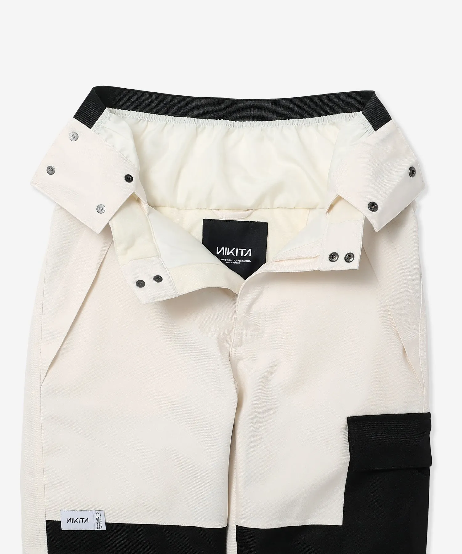 BLOCKING SNOW PANT - WHITE