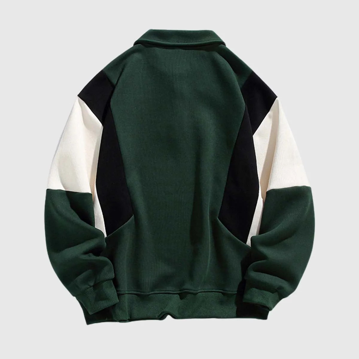 Color-Block Polo Sweatshirt