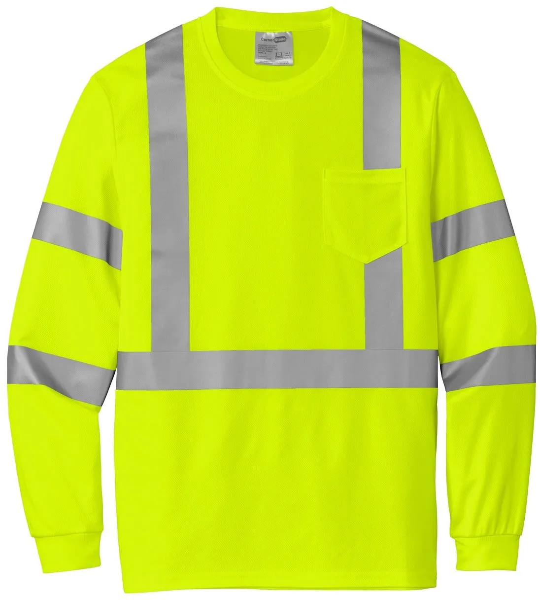 CornerStone ANSI 107 Class 3 Mesh Long Sleeve Tee