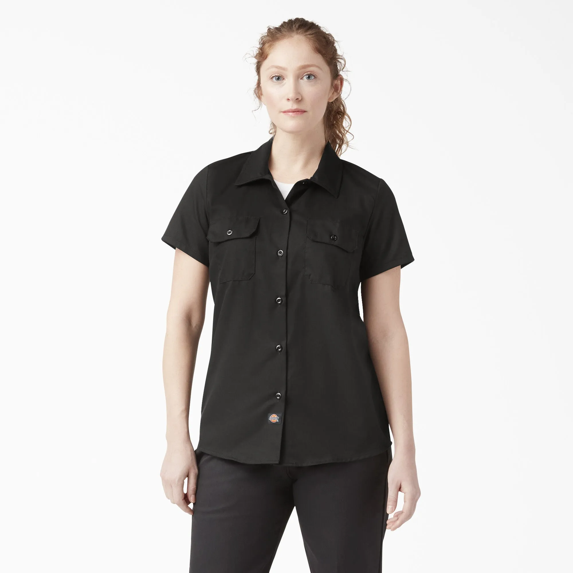 Dickies Women's 574 Original Button-Down Short Sleeve Work Shirt