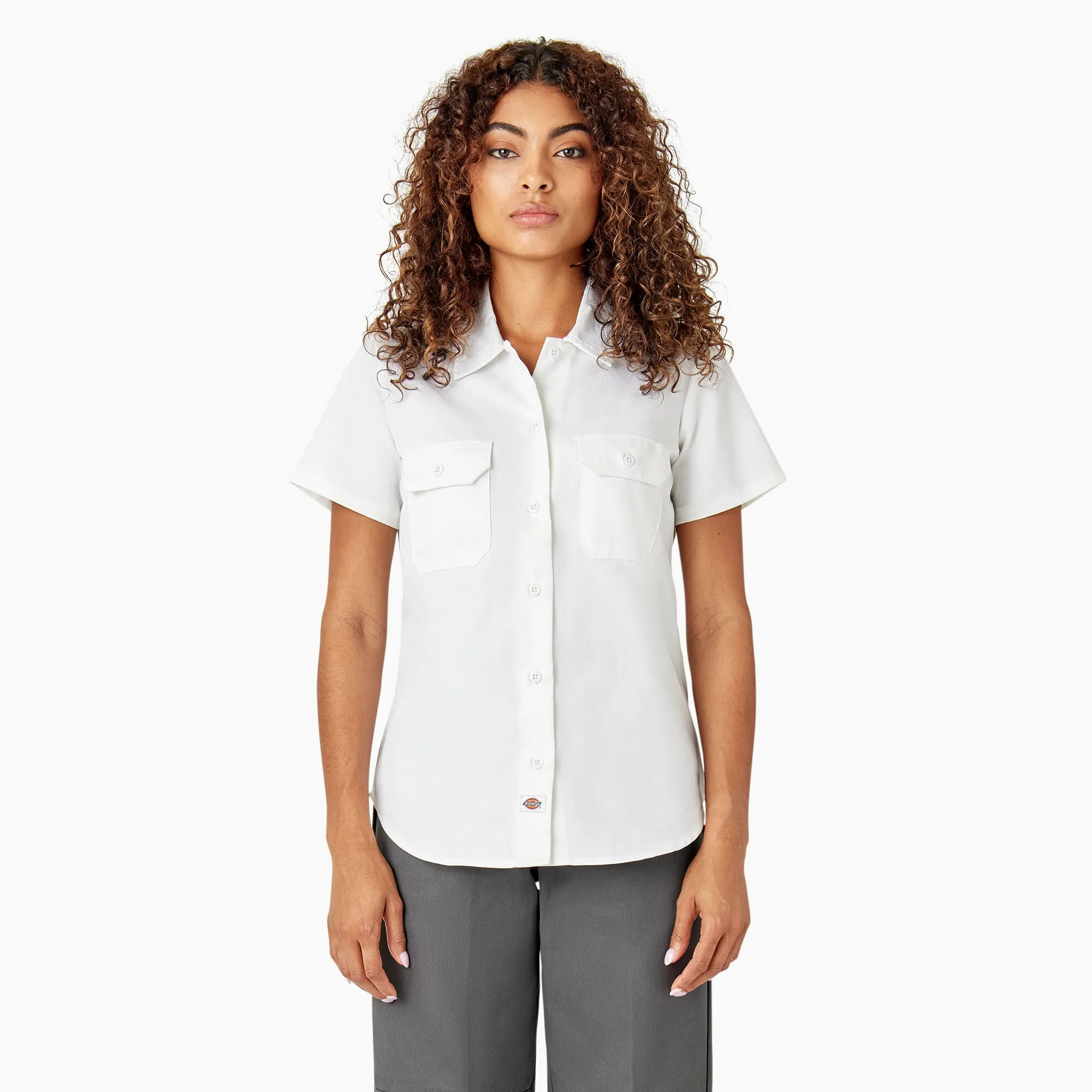 Dickies Women's 574 Original Button-Down Short Sleeve Work Shirt