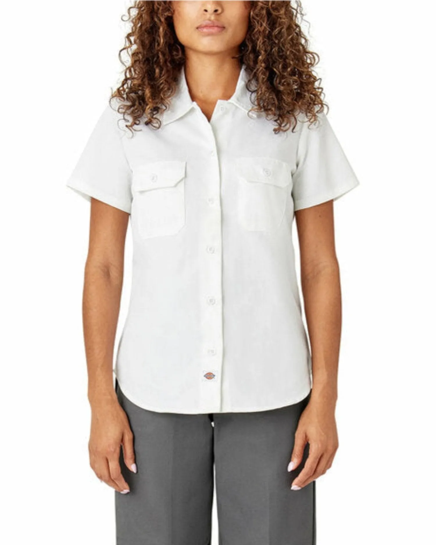 Dickies Womens 574 Original Button Short Sleeve Twill Shirt