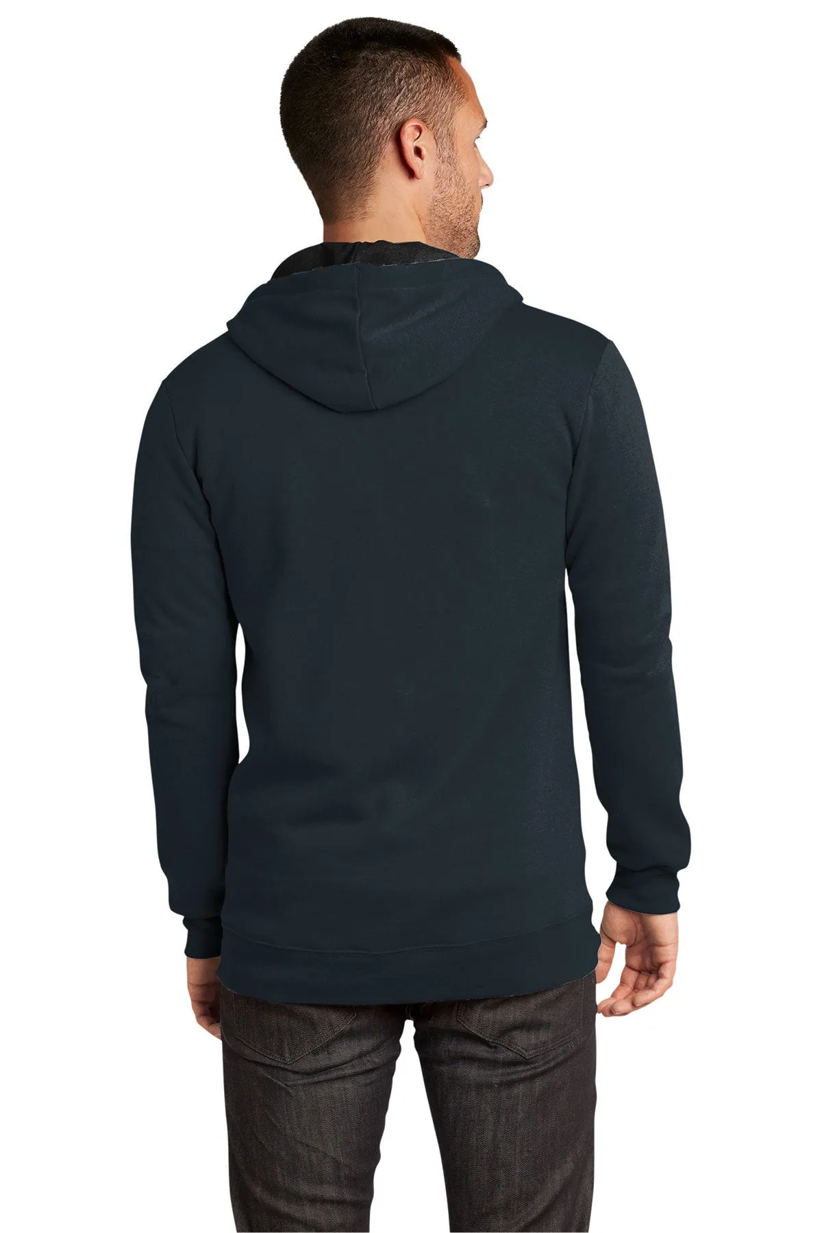 District Young Mens Concert Full-Zip Hoodies, New Navy