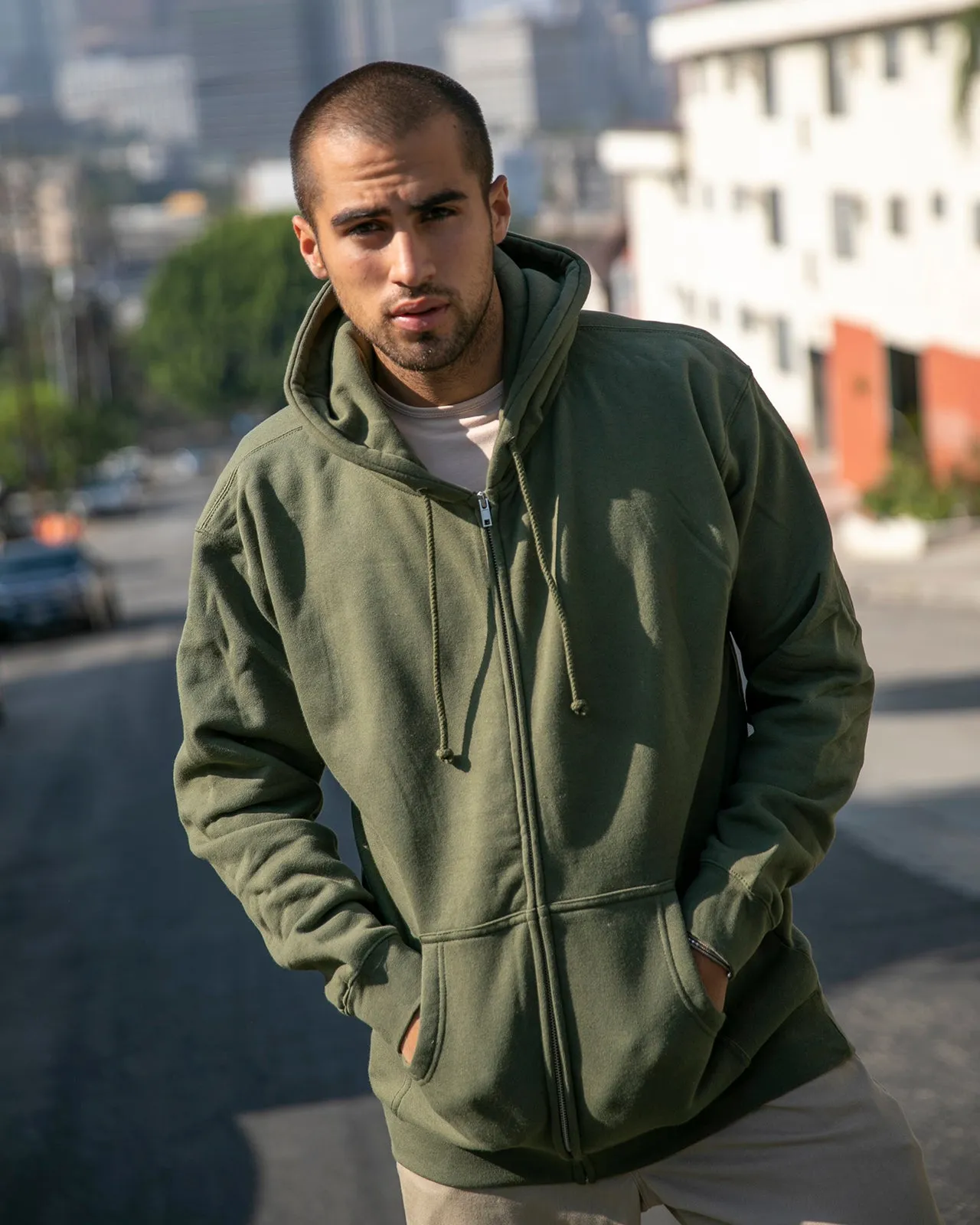 Heavyweight Full Zip Hooded Sweatshirt