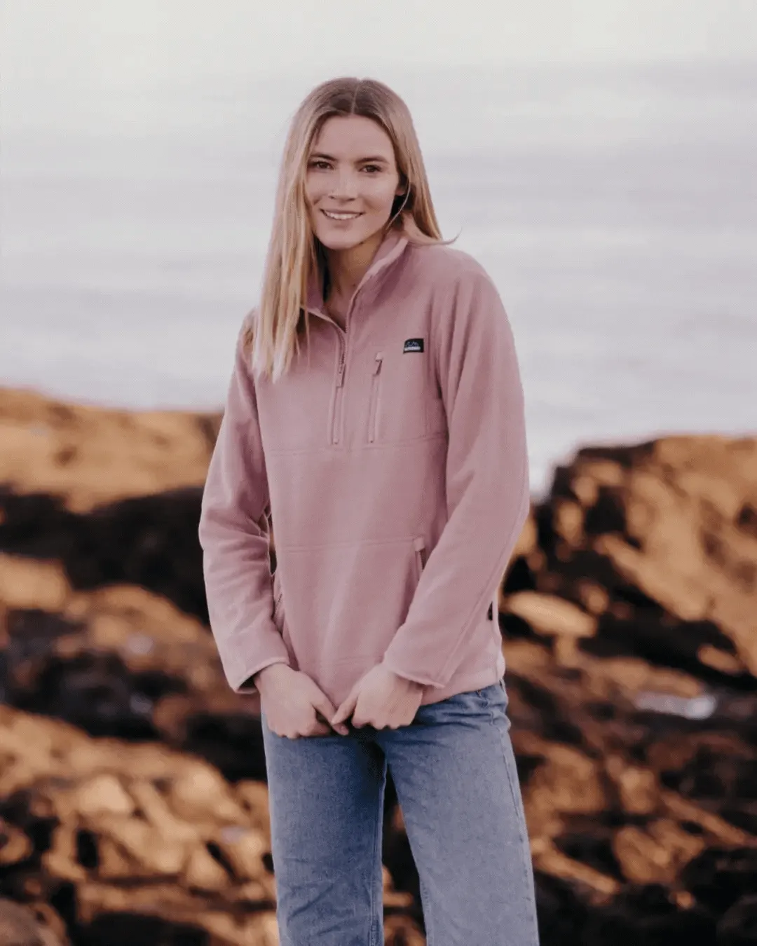 HORIZON FLEECE  - DUSTY PINK