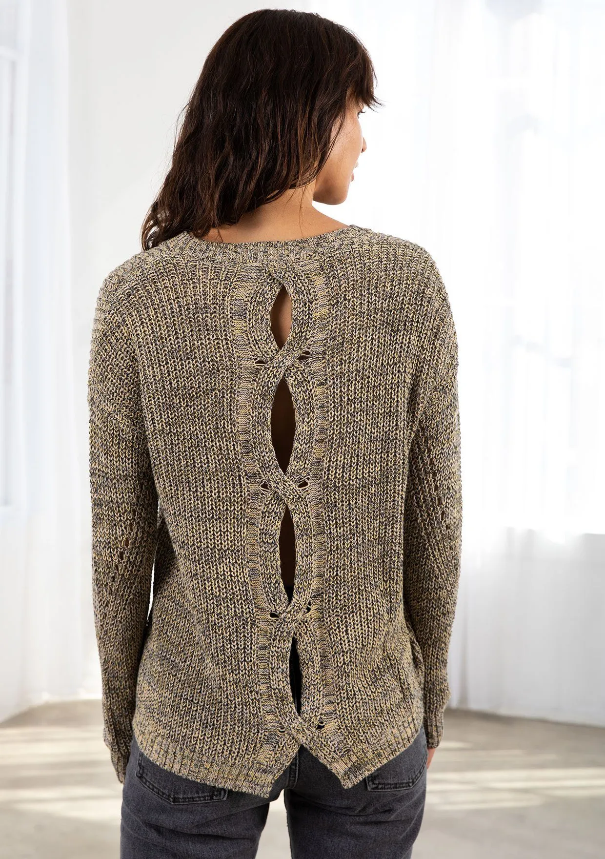 Ivy Twisted Back Sweater