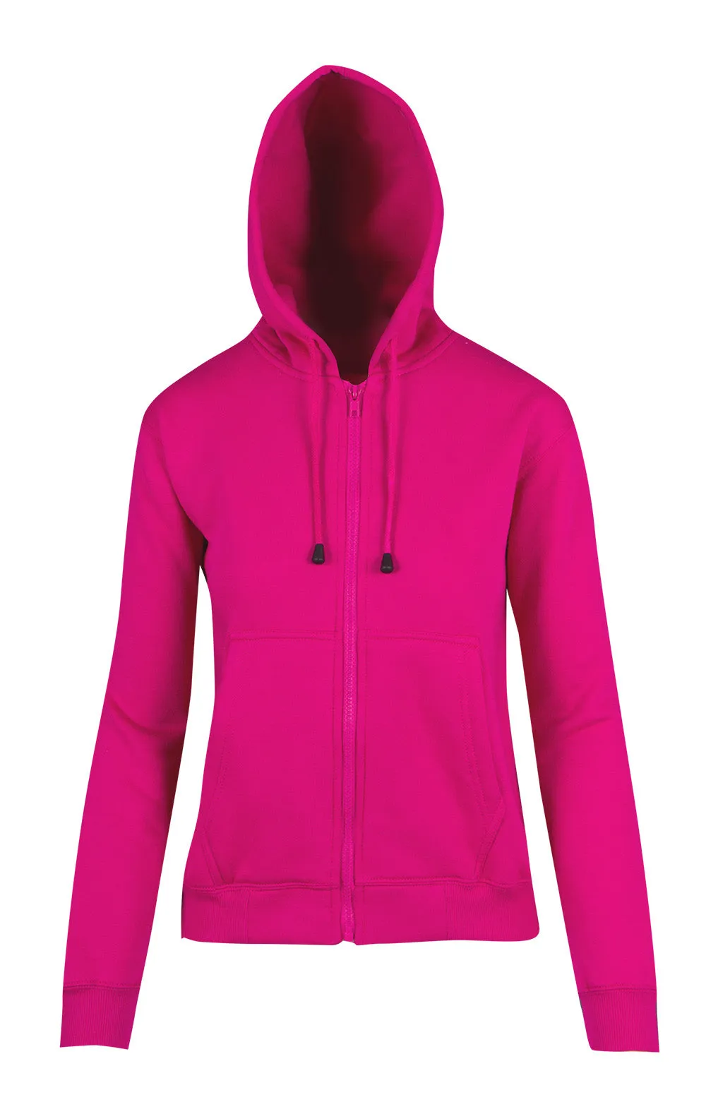 Ladies/Juniors Zipper Hoodies with Pocket - TZ66UN (13 Colours)