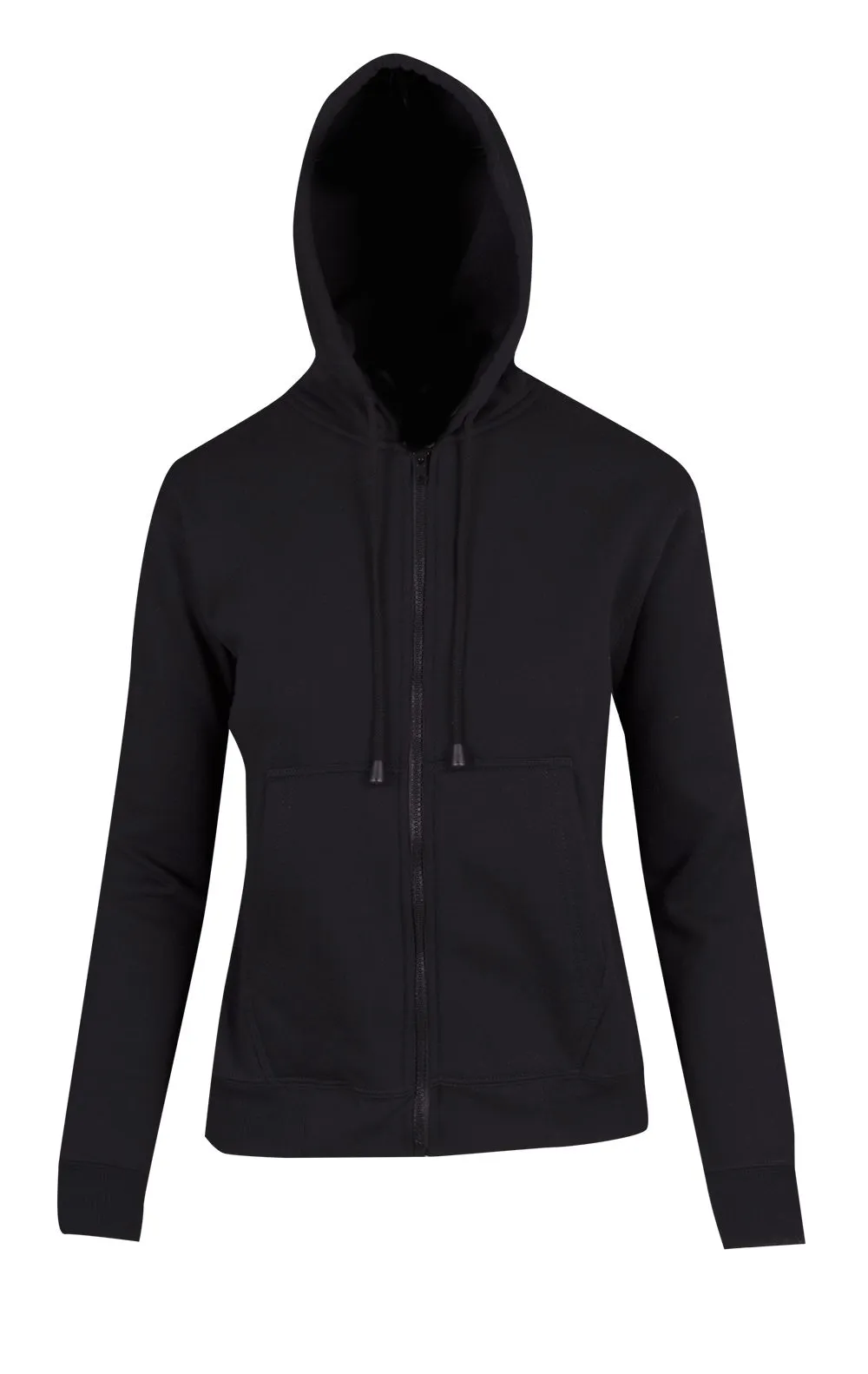 Ladies/Juniors Zipper Hoodies with Pocket - TZ66UN (13 Colours)