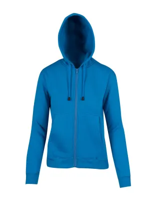 Ladies/Juniors Zipper Hoodies with Pocket - TZ66UN (13 Colours)