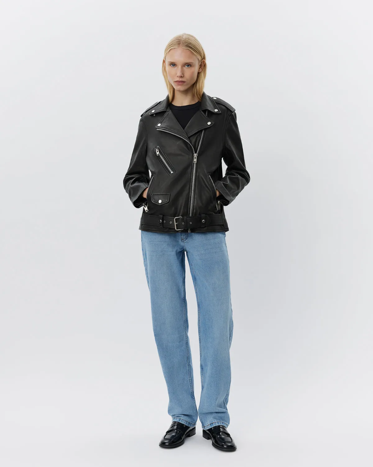 LEMOSW LEATHER JACKET - Black