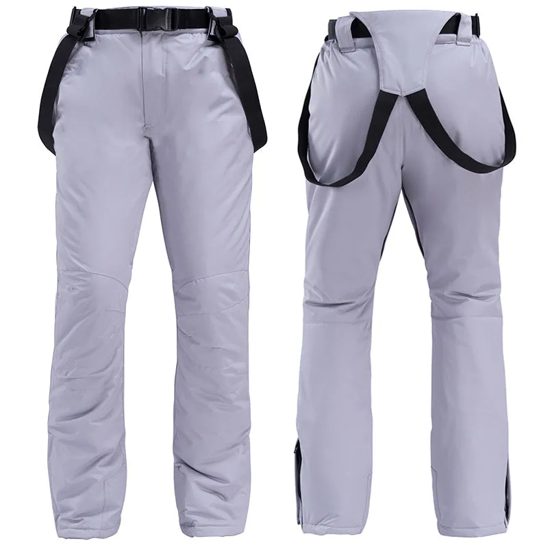 Men's Ski Pants Waterproof And Breathable Polyester Veneer Warm Ski Pants