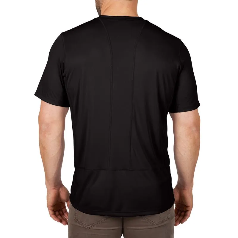 Milwaukee Workskin XXL Short Sleeve Men's Crew Neck Black Lightweight Performance Tee Shirt