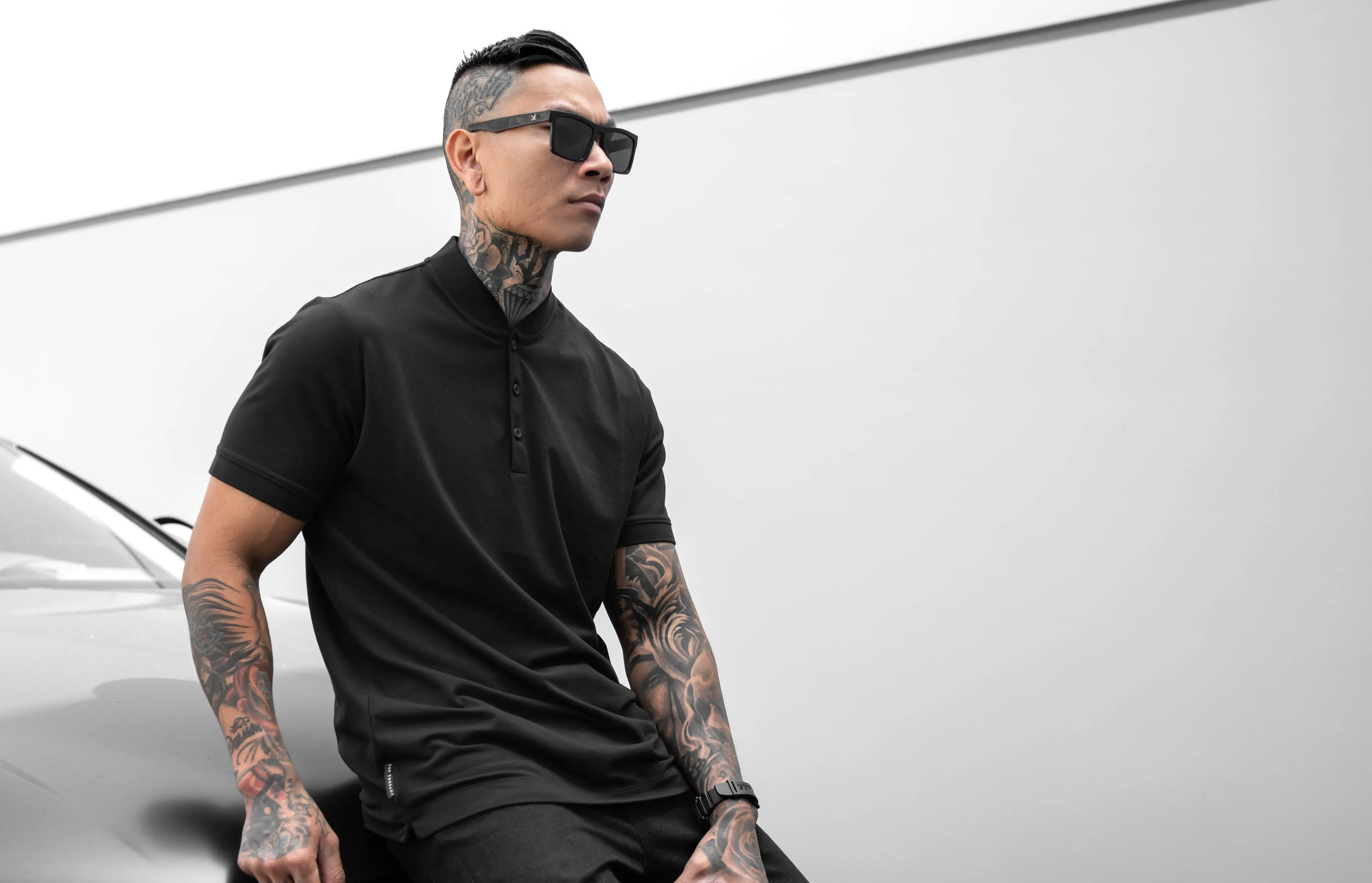 Modern Henley - Black