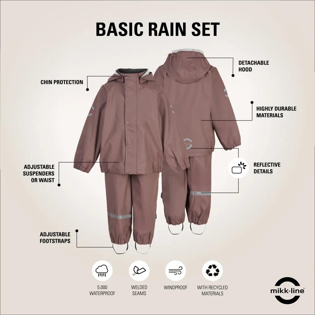 PU Rainwear (Regular pants) - Burlwood