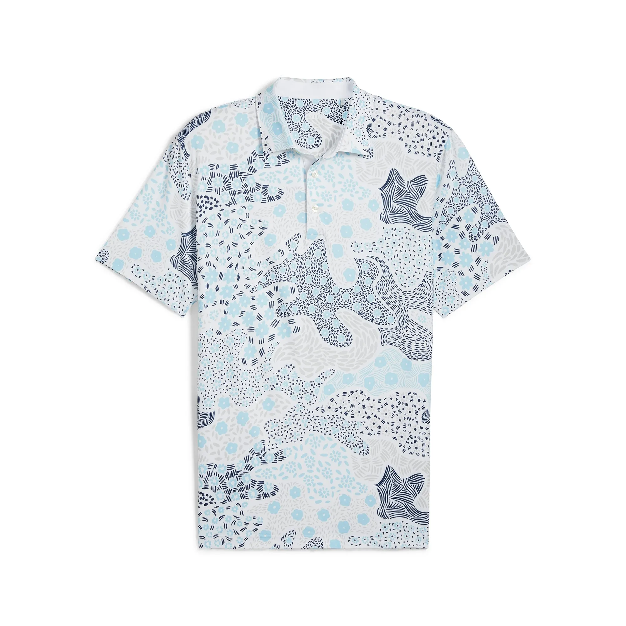 Puma Men's CLOUDSPUN Bloom Camo Polo Golf Shirt