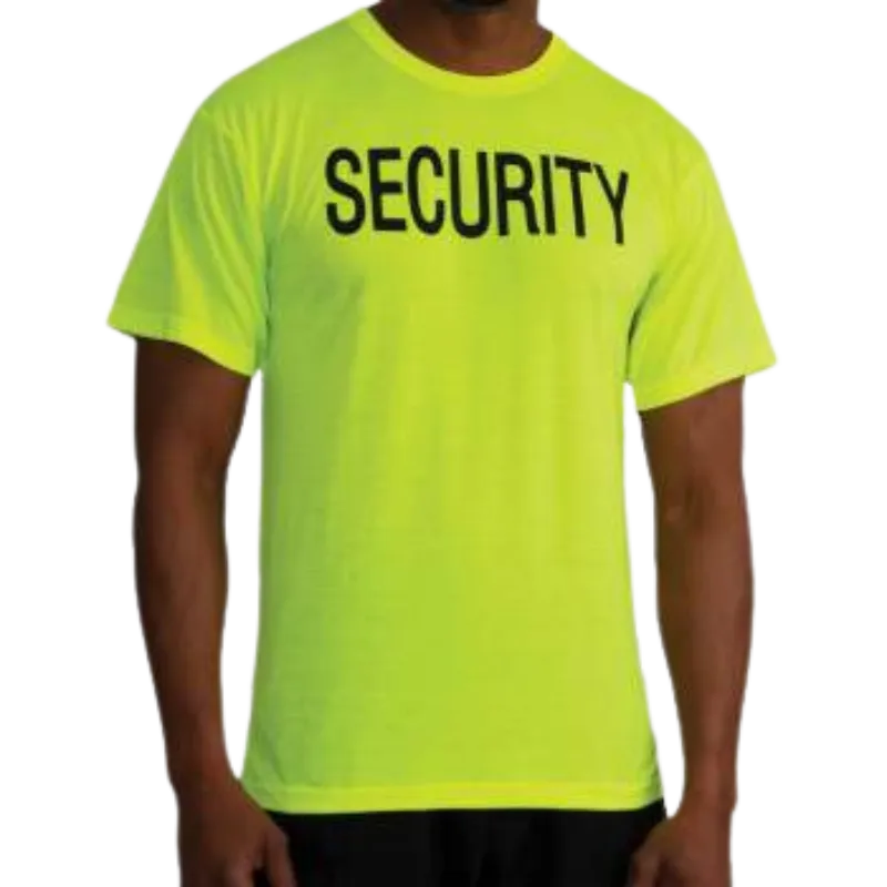 Rothco 2-Sided Security T-Shirt | Safety Green