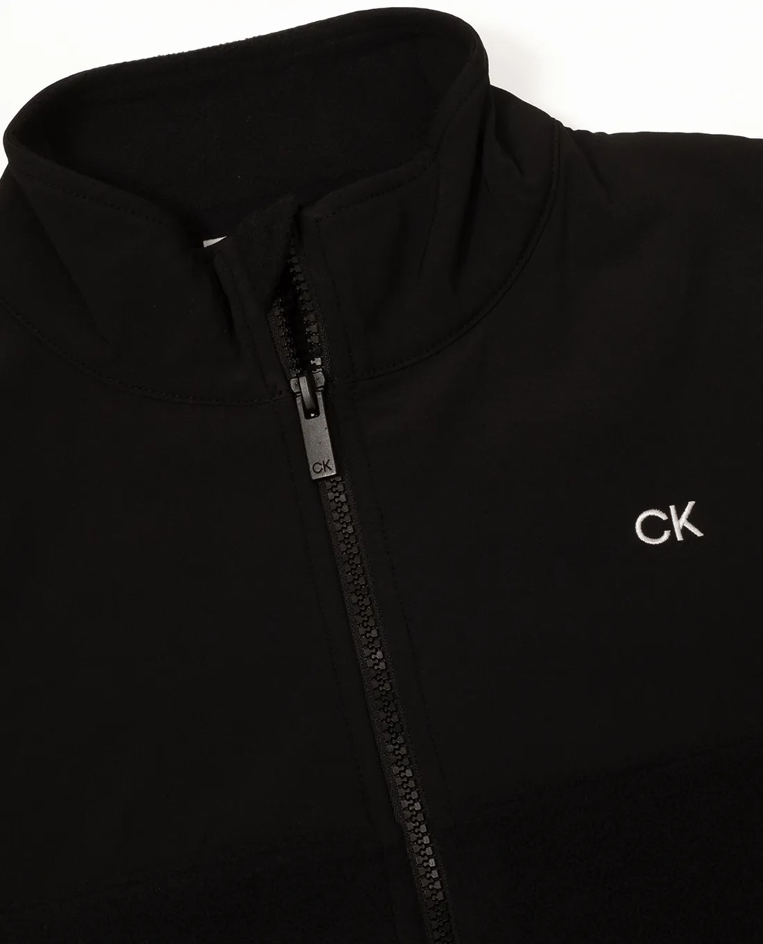 SIZE S - CALVIN KLEIN Chase Fleece Full Zip 843 Black