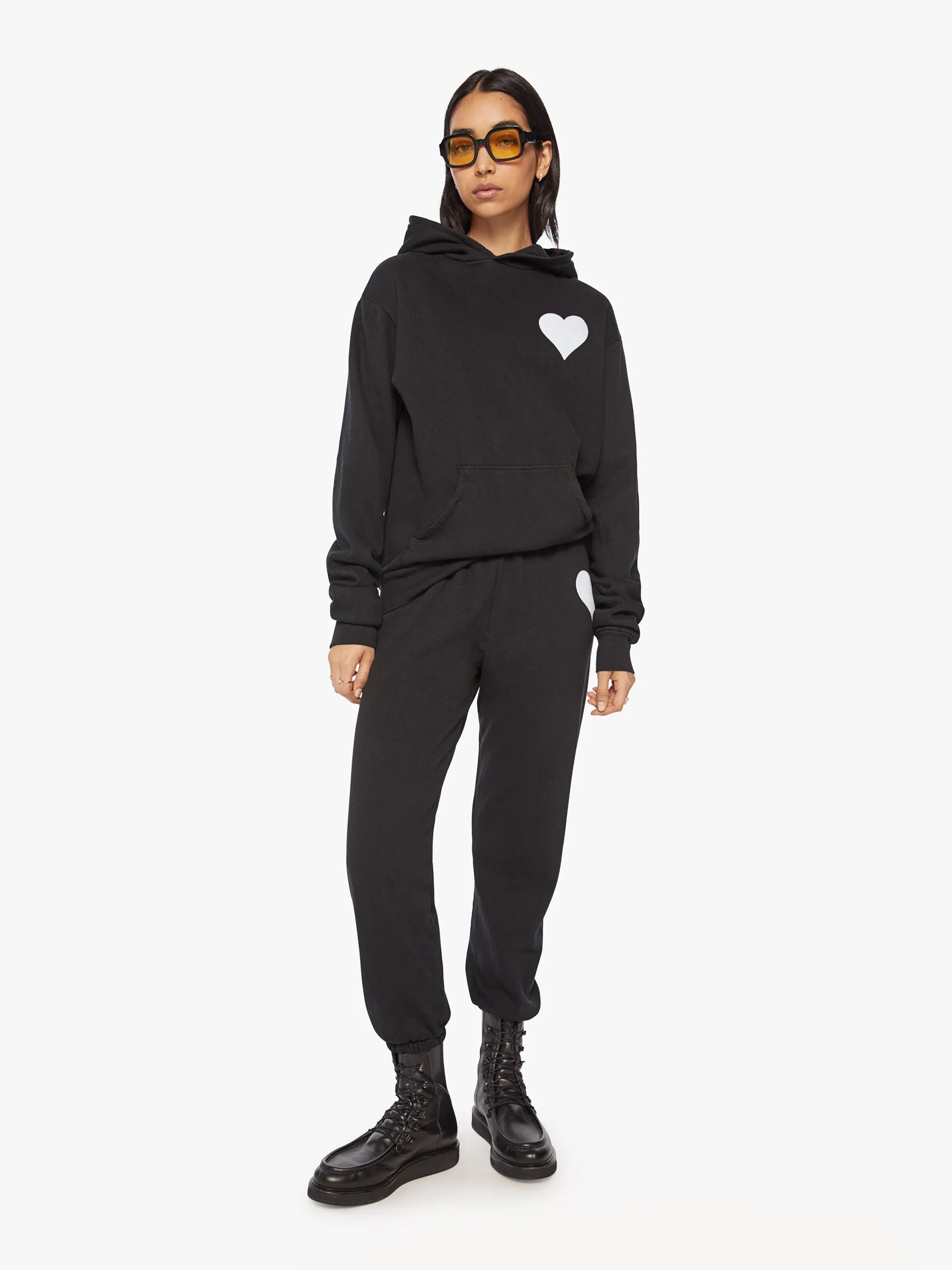 SPRWMN Heart Hoodie - Black