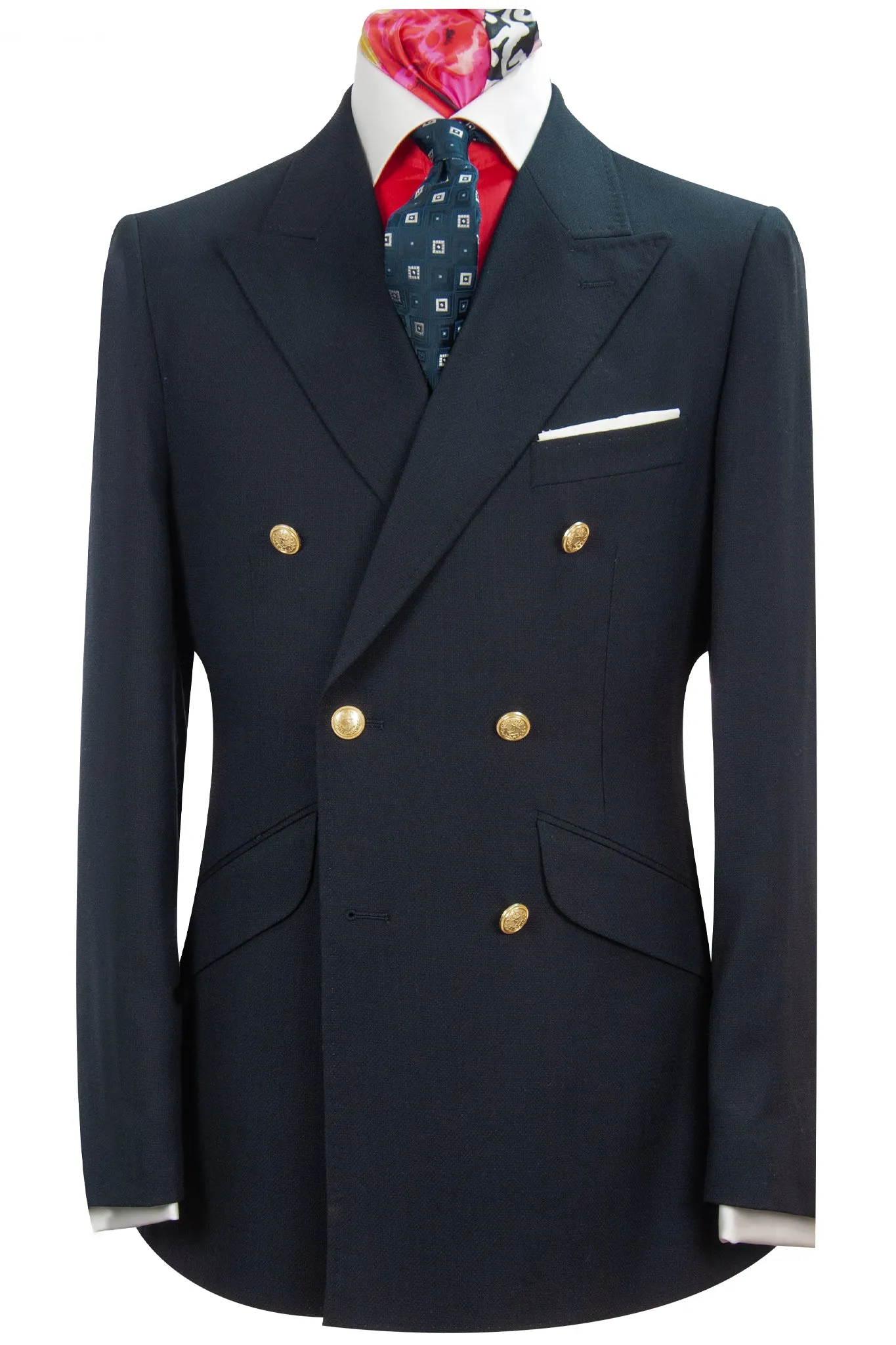 The Ballard Double Breasted Navy Blazer