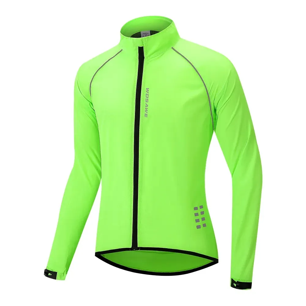 Ultralight Reflective Cycling Jackets Men Windproof Waterproof Road Mountain MTB Bike Bicycle Jacket Running Wind Jacket