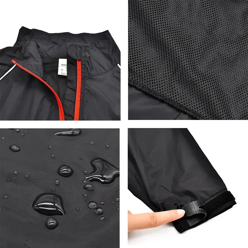 Ultralight Reflective Cycling Jackets Men Windproof Waterproof Road Mountain MTB Bike Bicycle Jacket Running Wind Jacket