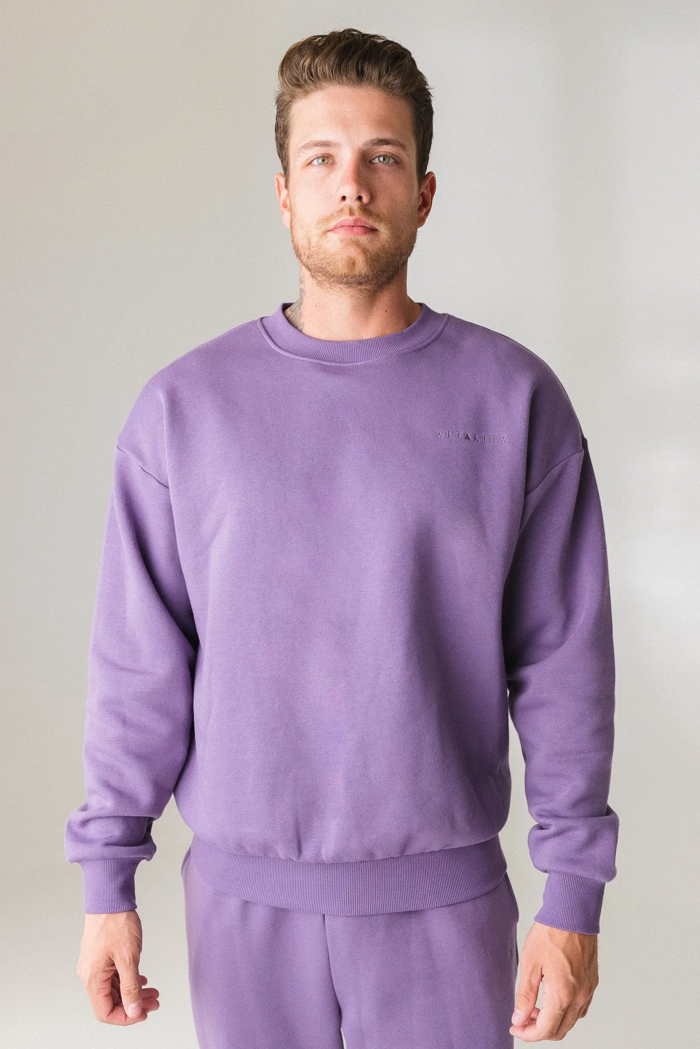 Vitality Cozy Uni Crew - Violet