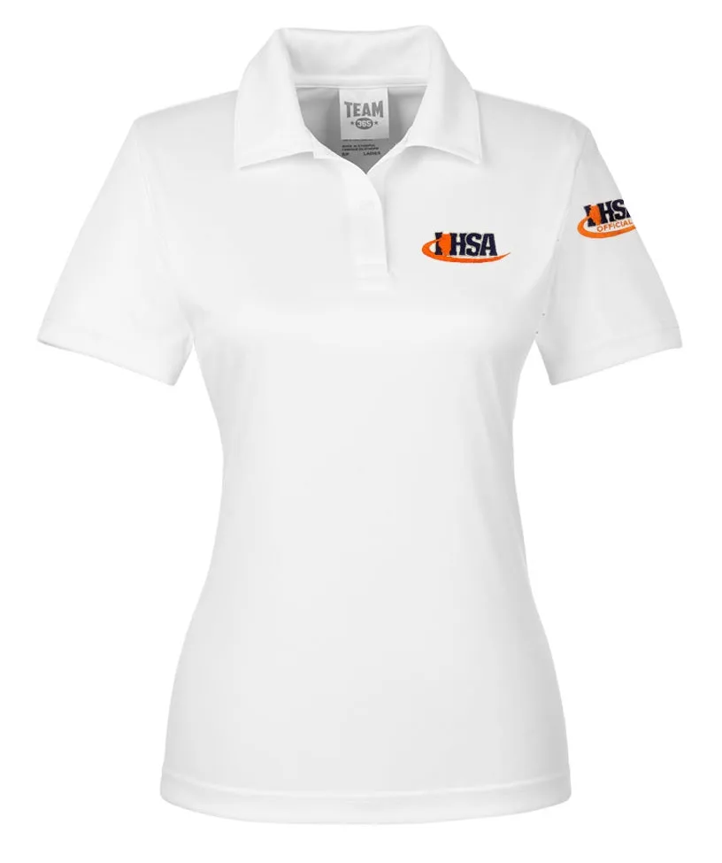 Women's White Moisture Wicking Referee Shirt (IHSA)